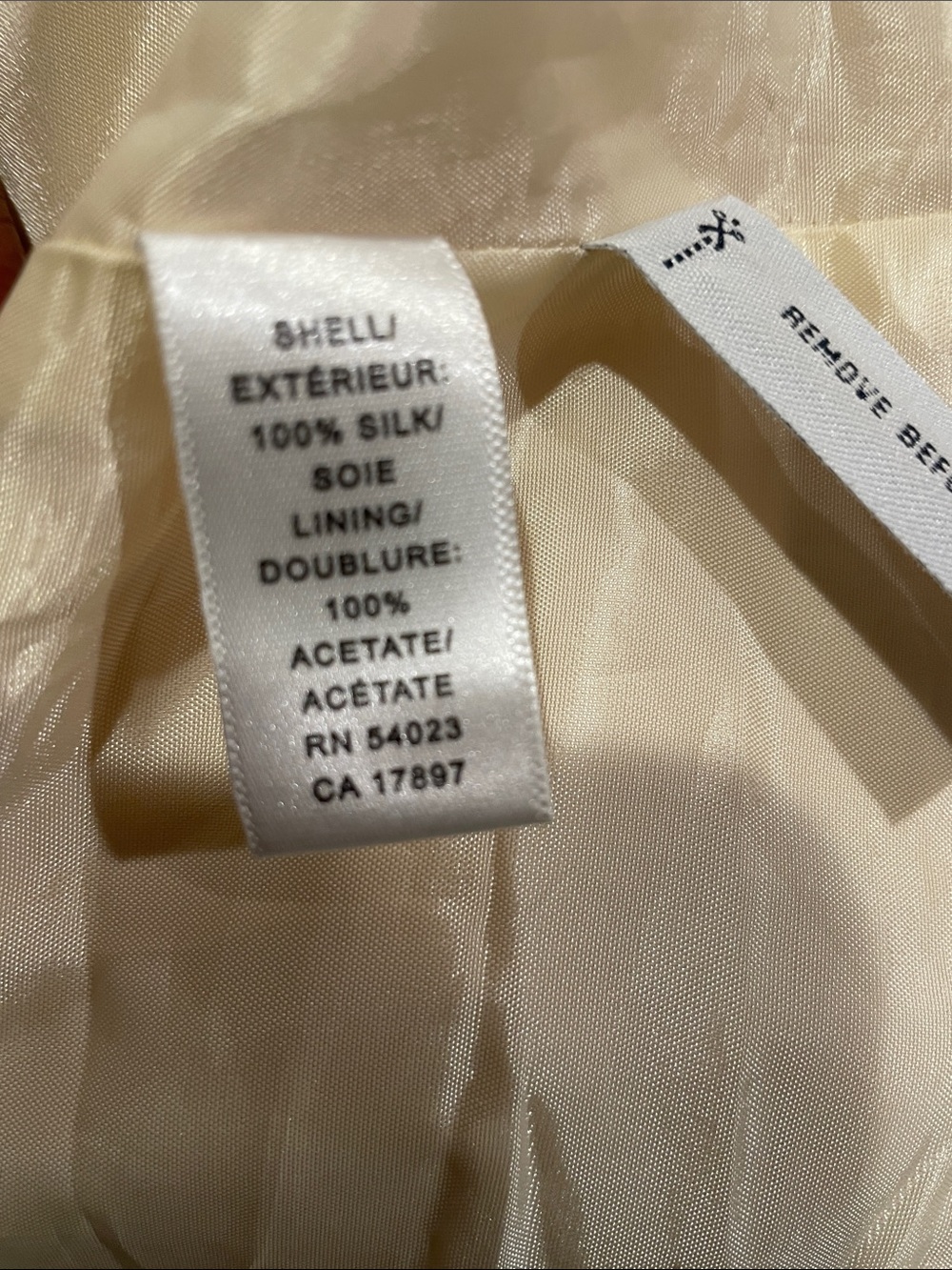 Banana Republic Strapless Satin Dress in Champagne with Pink and Yellow Florals - Picture 8 of 8